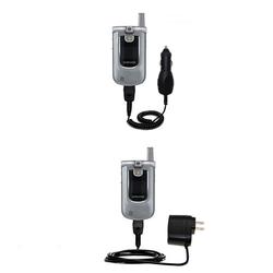 Gomadic Essential Kit for the Samsung SCH-A890 - includes Car and Wall Charger with Rapid Charge Technology