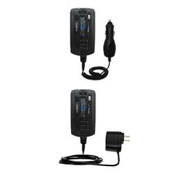 Gomadic Essential Kit for the Samsung SCH-A930 - includes Car and Wall Charger with Rapid Charge Technology