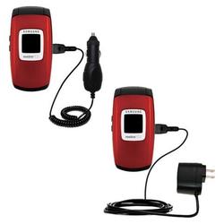 Gomadic Essential Kit for the Samsung SCH-R300 - includes Car and Wall Charger with Rapid Charge Technology