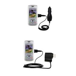 Gomadic Essential Kit for the Samsung SCH-R400 - includes Car and Wall Charger with Rapid Charge Technology