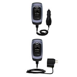 Gomadic Essential Kit for the Samsung SCH-U340 - includes Car and Wall Charger with Rapid Charge Technology