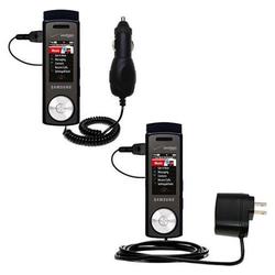 Gomadic Essential Kit for the Samsung SCH-U470 - includes Car and Wall Charger with Rapid Charge Technology