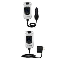 Gomadic Essential Kit for the Samsung SCH-U540 - includes Car and Wall Charger with Rapid Charge Technology
