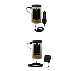 Gomadic Essential Kit for the Samsung SCH-U740 - includes Car and Wall Charger with Rapid Charge Technology