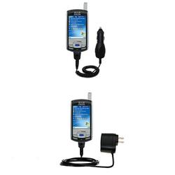 Gomadic Essential Kit for the Samsung SCH-i730 - includes Car and Wall Charger with Rapid Charge Technology