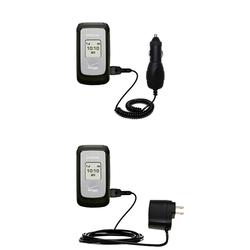 Gomadic Essential Kit for the Samsung SCH-u310 - includes Car and Wall Charger with Rapid Charge Technology