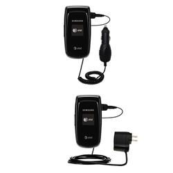 Gomadic Essential Kit for the Samsung SGH-A117 - includes Car and Wall Charger with Rapid Charge Technology