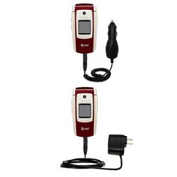 Gomadic Essential Kit for the Samsung SGH-A127 - includes Car and Wall Charger with Rapid Charge Technology