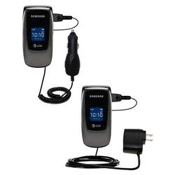 Gomadic Essential Kit for the Samsung SGH-A226 - includes Car and Wall Charger with Rapid Charge Technology