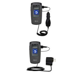 Gomadic Essential Kit for the Samsung SGH-A437 - includes Car and Wall Charger with Rapid Charge Technology