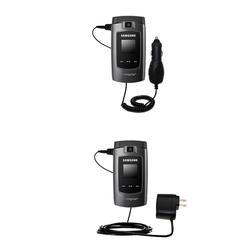 Gomadic Essential Kit for the Samsung SGH-A707 - includes Car and Wall Charger with Rapid Charge Technology