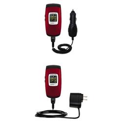 Gomadic Essential Kit for the Samsung SGH-A736 - includes Car and Wall Charger with Rapid Charge Technology