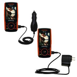 Gomadic Essential Kit for the Samsung SGH-A737 - includes Car and Wall Charger with Rapid Charge Technology