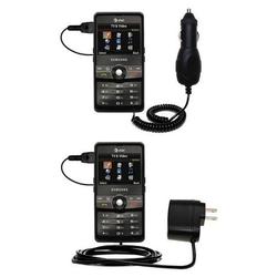Gomadic Essential Kit for the Samsung SGH-A827 - includes Car and Wall Charger with Rapid Charge Technology