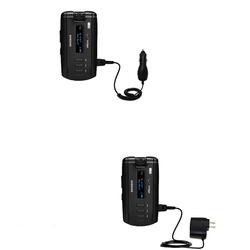 Gomadic Essential Kit for the Samsung SGH-A930 - includes Car and Wall Charger with Rapid Charge Technology