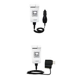 Gomadic Essential Kit for the Samsung SGH-D307 - includes Car and Wall Charger with Rapid Charge Technology