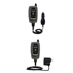 Gomadic Essential Kit for the Samsung SGH-D407 - includes Car and Wall Charger with Rapid Charge Technology