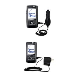 Gomadic Essential Kit for the Samsung SGH-D820 - includes Car and Wall Charger with Rapid Charge Technology (BEK-0681-34)