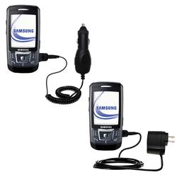 Gomadic Essential Kit for the Samsung SGH-D870 - includes Car and Wall Charger with Rapid Charge Technology