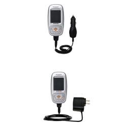 Gomadic Essential Kit for the Samsung SGH-E350 - includes Car and Wall Charger with Rapid Charge Technology