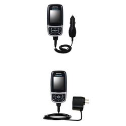 Gomadic Essential Kit for the Samsung SGH-E630 - includes Car and Wall Charger with Rapid Charge Technology