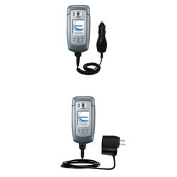 Gomadic Essential Kit for the Samsung SGH-E770 - includes Car and Wall Charger with Rapid Charge Technology