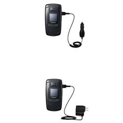 Gomadic Essential Kit for the Samsung SGH-E780 - includes Car and Wall Charger with Rapid Charge Technology