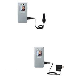 Gomadic Essential Kit for the Samsung SGH-E870 - includes Car and Wall Charger with Rapid Charge Technology