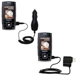 Gomadic Essential Kit for the Samsung SGH-E900 - includes Car and Wall Charger with Rapid Charge Technology