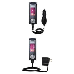 Gomadic Essential Kit for the Samsung SGH-F200 - includes Car and Wall Charger with Rapid Charge Technology