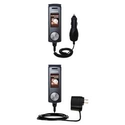 Gomadic Essential Kit for the Samsung SGH-F210 - includes Car and Wall Charger with Rapid Charge Technology