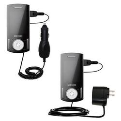 Gomadic Essential Kit for the Samsung SGH-F400 - includes Car and Wall Charger with Rapid Charge Technology