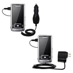 Gomadic Essential Kit for the Samsung SGH-G800 - includes Car and Wall Charger with Rapid Charge Technology
