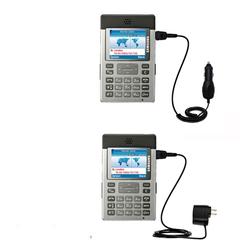 Gomadic Essential Kit for the Samsung SGH-P300 - includes Car and Wall Charger with Rapid Charge Technology