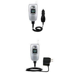 Gomadic Essential Kit for the Samsung SGH-P510 - includes Car and Wall Charger with Rapid Charge Technology