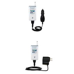 Gomadic Essential Kit for the Samsung SGH-S200 - includes Car and Wall Charger with Rapid Charge Technology