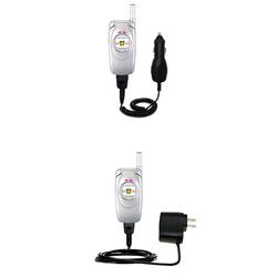 Gomadic Essential Kit for the Samsung SGH-S300 - includes Car and Wall Charger with Rapid Charge Technology