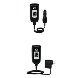 Gomadic Essential Kit for the Samsung SGH-T309 - includes Car and Wall Charger with Rapid Charge Technology