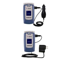 Gomadic Essential Kit for the Samsung SGH-T409 - includes Car and Wall Charger with Rapid Charge Technology