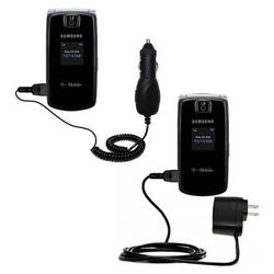 Gomadic Essential Kit for the Samsung SGH-T439 - includes Car and Wall Charger with Rapid Charge Technology