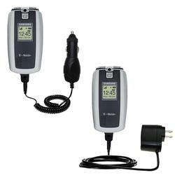 Gomadic Essential Kit for the Samsung SGH-T719 - includes Car and Wall Charger with Rapid Charge Technology