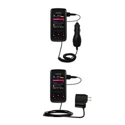 Gomadic Essential Kit for the Samsung SGH-T729 - includes Car and Wall Charger with Rapid Charge Technology (BEK-1690-76)