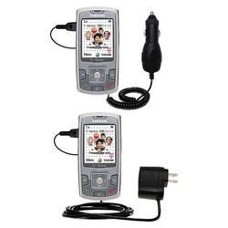 Gomadic Essential Kit for the Samsung SGH-T739 - includes Car and Wall Charger with Rapid Charge Technology