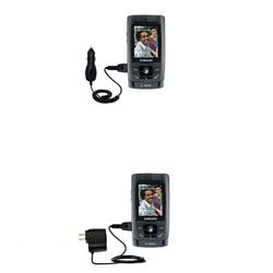 Gomadic Essential Kit for the Samsung SGH-T809 - includes Car and Wall Charger with Rapid Charge Technology