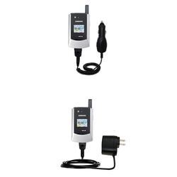 Gomadic Essential Kit for the Samsung SGH-X426 - includes Car and Wall Charger with Rapid Charge Technology