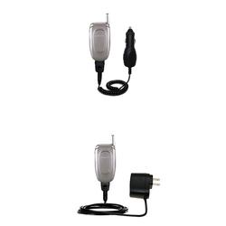 Gomadic Essential Kit for the Samsung SGH-X427 - includes Car and Wall Charger with Rapid Charge Technology