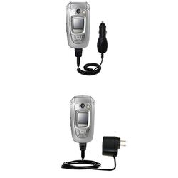 Gomadic Essential Kit for the Samsung SGH-X800 - includes Car and Wall Charger with Rapid Charge Technology