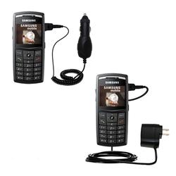 Gomadic Essential Kit for the Samsung SGH-X820 - includes Car and Wall Charger with Rapid Charge Technology