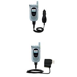 Gomadic Essential Kit for the Samsung SGH-Z105 - includes Car and Wall Charger with Rapid Charge Technology
