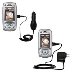 Gomadic Essential Kit for the Samsung SGH-Z400 - includes Car and Wall Charger with Rapid Charge Technology